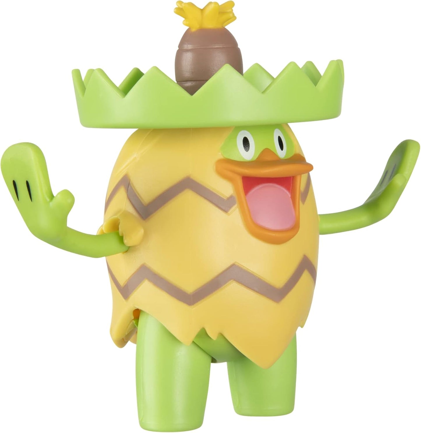 Pokémon Battle Figure Set - Grass-Type Theme with 4.5" Ludicolo, 3" Ivysaur & 2" Grookey | Perfect Gift for Kids