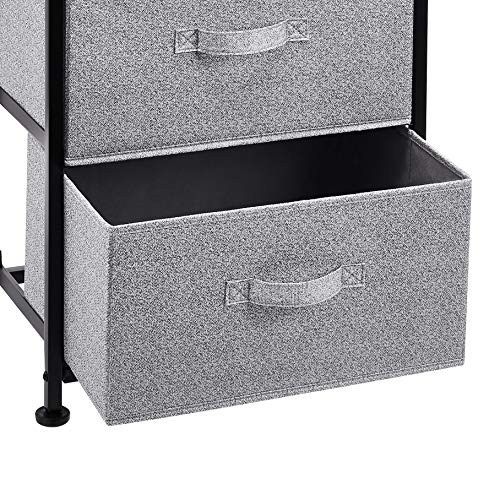 Black Fabric 4-Drawer Storage Organizer for Closet and Bedroom