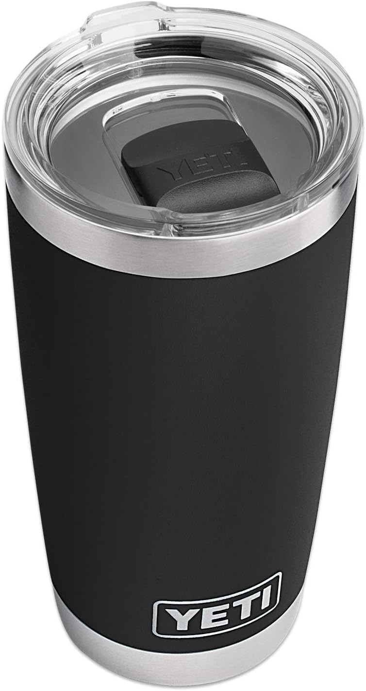 YETI Rambler 20 oz Vacuum Insulated Stainless Steel Tumbler - MagSlider Lid for Easy Drinking