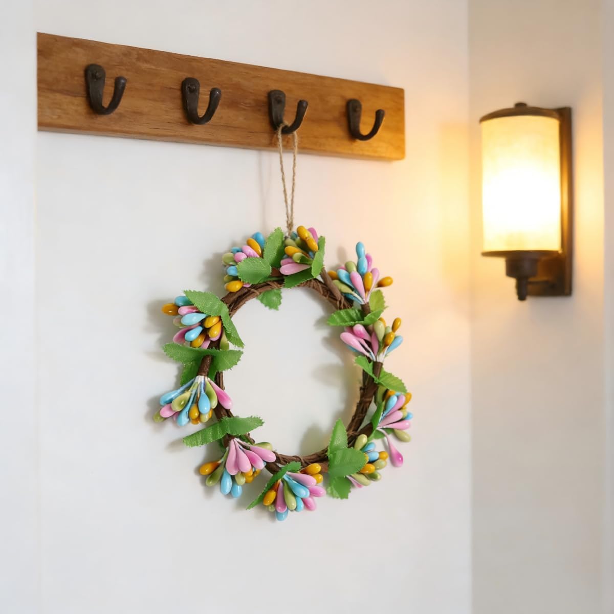 Skiennix Easter Wreath - Decorative Artificial Eggs for Spring & Summer Home Decor | 2.56-Inch Diameter