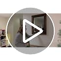 YOSHOOT Rustic Wooden Framed Wall Mirror 32x24 Brown Farmhouse Decor