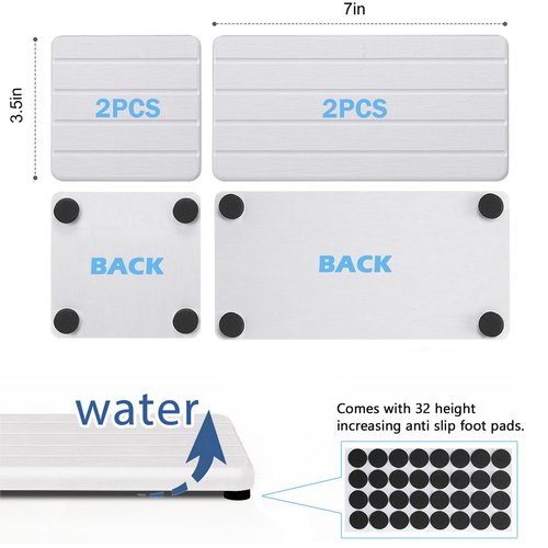 4PCS Stone Drying Tray for Bathroom Sink and Kitchen Counter, Fast Drying Diatomite Stones Soap Trays, Diatomaceous Coaster, Vanity Trays, Water Absorbing Stone Tray for Sink