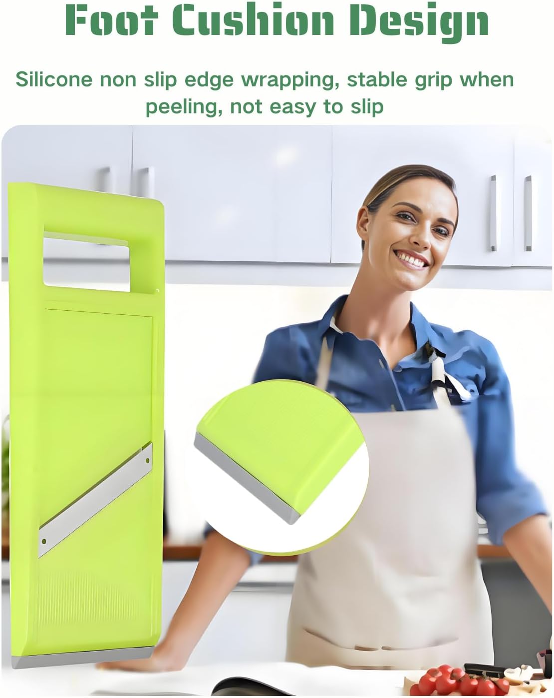 Skiennix Handheld Mandoline - Versatile Vegetable Chopper with Stainless Steel Blades & Ergonomic Handle | Ideal for Carrots & Potatoes