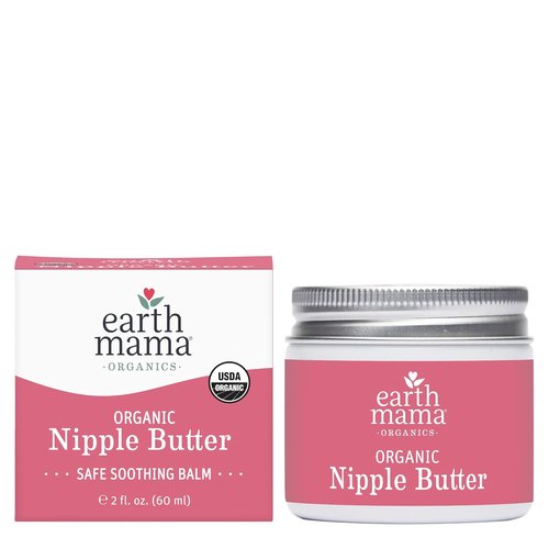 Earth Mama Organic Nipple Butter™ - Safe Nipple Cream for Breastfeeding | Non-Lanolin Formula, 2 oz