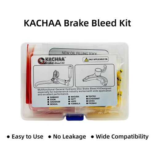 Brake Bleed Kit for Shimano, Tektro, TRP, Magura & Giant, Hydraulic Disc Brake Bleed Kit with 120ml Mineral Oil, Funnel, Syringes and Adapters for MTB Road Bike