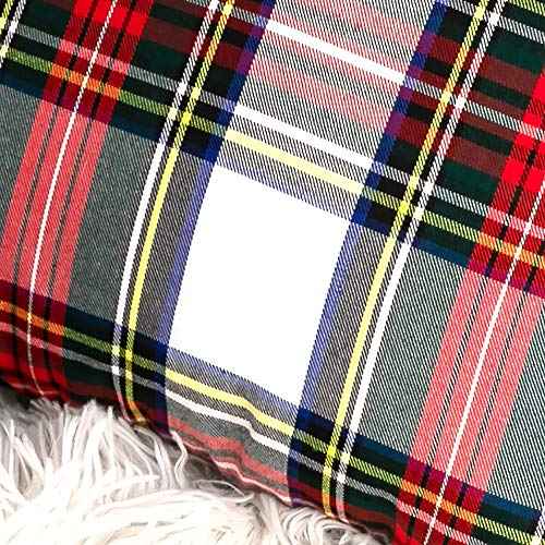 GTEXT 2 Pack Christmas Decor White Plaids Pillow Covers Buffalo Check Throw Pillow Cover Tartan Cuhion Cover Case for Couch Sofa Home Decoration Cotton 18 X 18 Inches