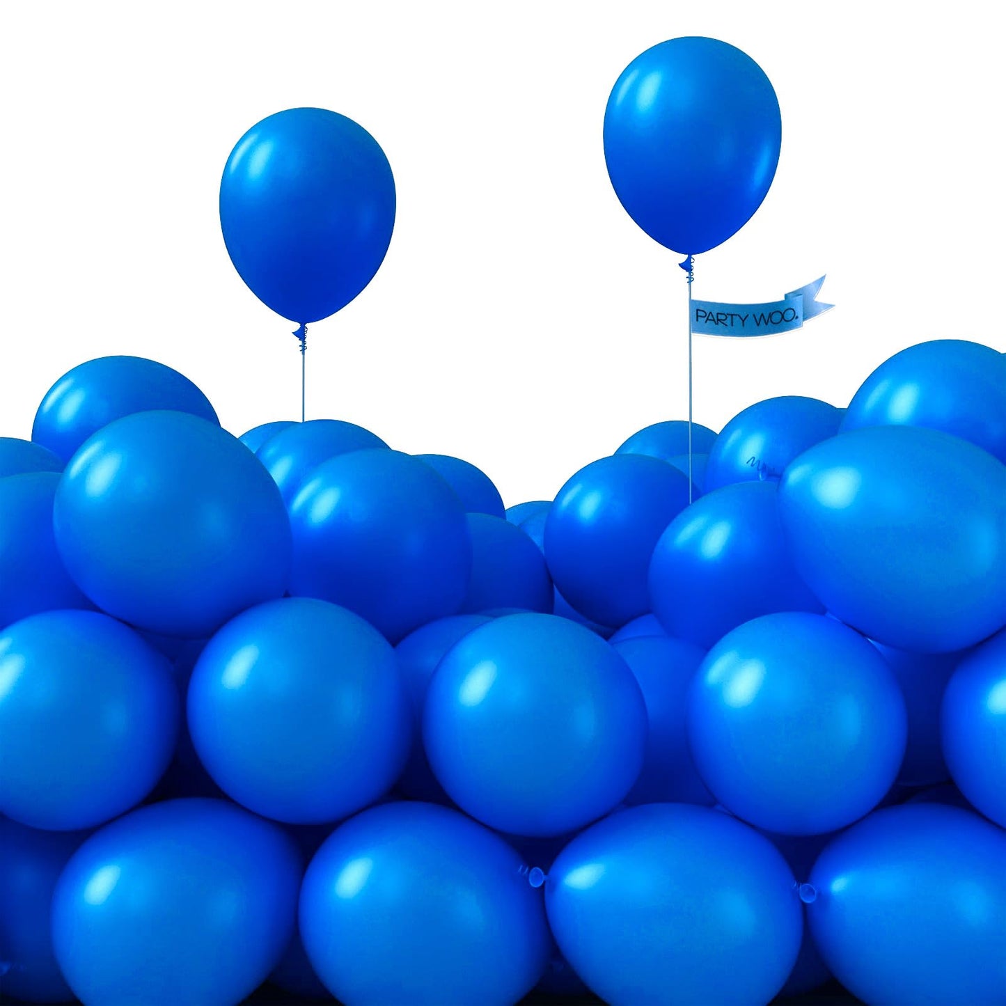 PartyWoo Royal Blue Balloons 100pcs of 5 Inch Dark Blue Latex Balloons for Wedding Baby Shower Gender Reveal Anniversary Graduation Under The Sea Men Birthday Bachelorette Party Decorations Blue-Y5