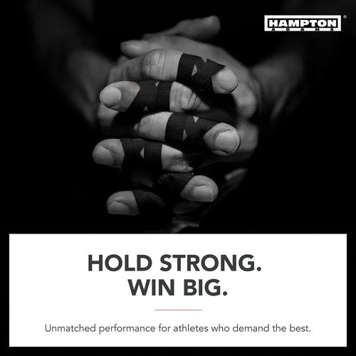 Hampton Adams | As Seen on Shark Tank | Pro Finger Tape (8-Pack) | for BJJ Bouldering Crossfit Weightlift | Non-Slip Extreme Quality No-Fray Climbing Tape | Extended Wear Super Strong Adhesive (Black)