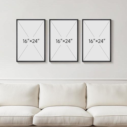 3D Textured Black and White Abstract Wall Art by [Brand Name] - Modern 3-Piece Set for Bedroom & Living Room | 16x24 In