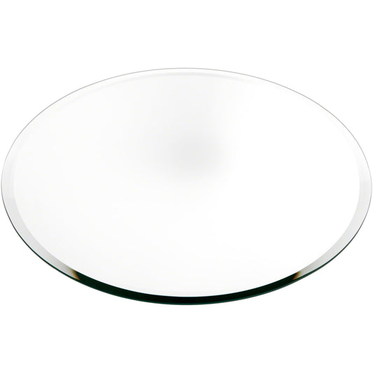 Plymor 14" Round, 5mm Thick Beveled Glass Mirror Circle