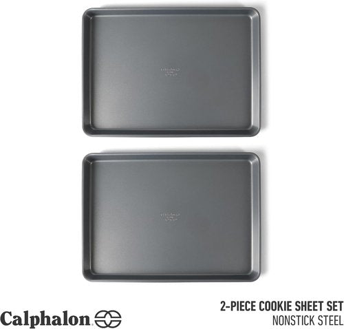 Calphalon Titan Steel Core Nonstick Cookie Sheet - 12 x 17 Inch, Durable & Easy to Clean