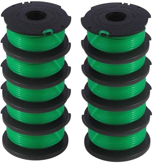 GH3000 Trimmer Replacement Spools - 20ft 0.080 Inch Auto-Feed Line for Black and Decker LST540 | 10 Pack