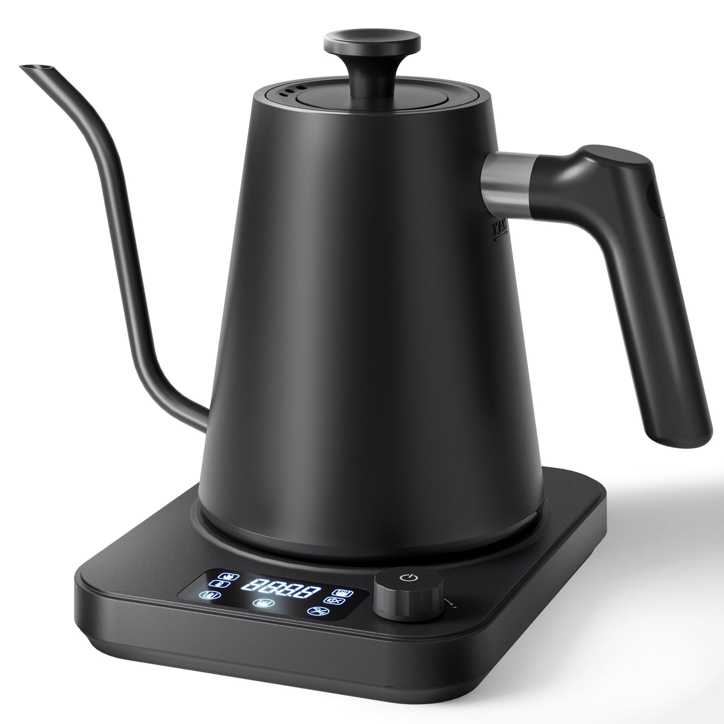 AGORVIO Gooseneck Electric Kettle, ±1°F Temperature Control, Smart Altitude Adaptation, 24H Keep Warm, 30-Min Auto Memory, Food Grade Stainless Steel, Pour Over Kettle for Coffee and Tea, 1200W/1.0L