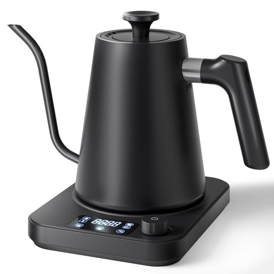 AGORVIO Gooseneck Electric Kettle, ±1°F Temperature Control, Smart Altitude Adaptation, 24H Keep Warm, 30-Min Auto Memory, Food Grade Stainless Steel, Pour Over Kettle for Coffee and Tea, 1200W/1.0L