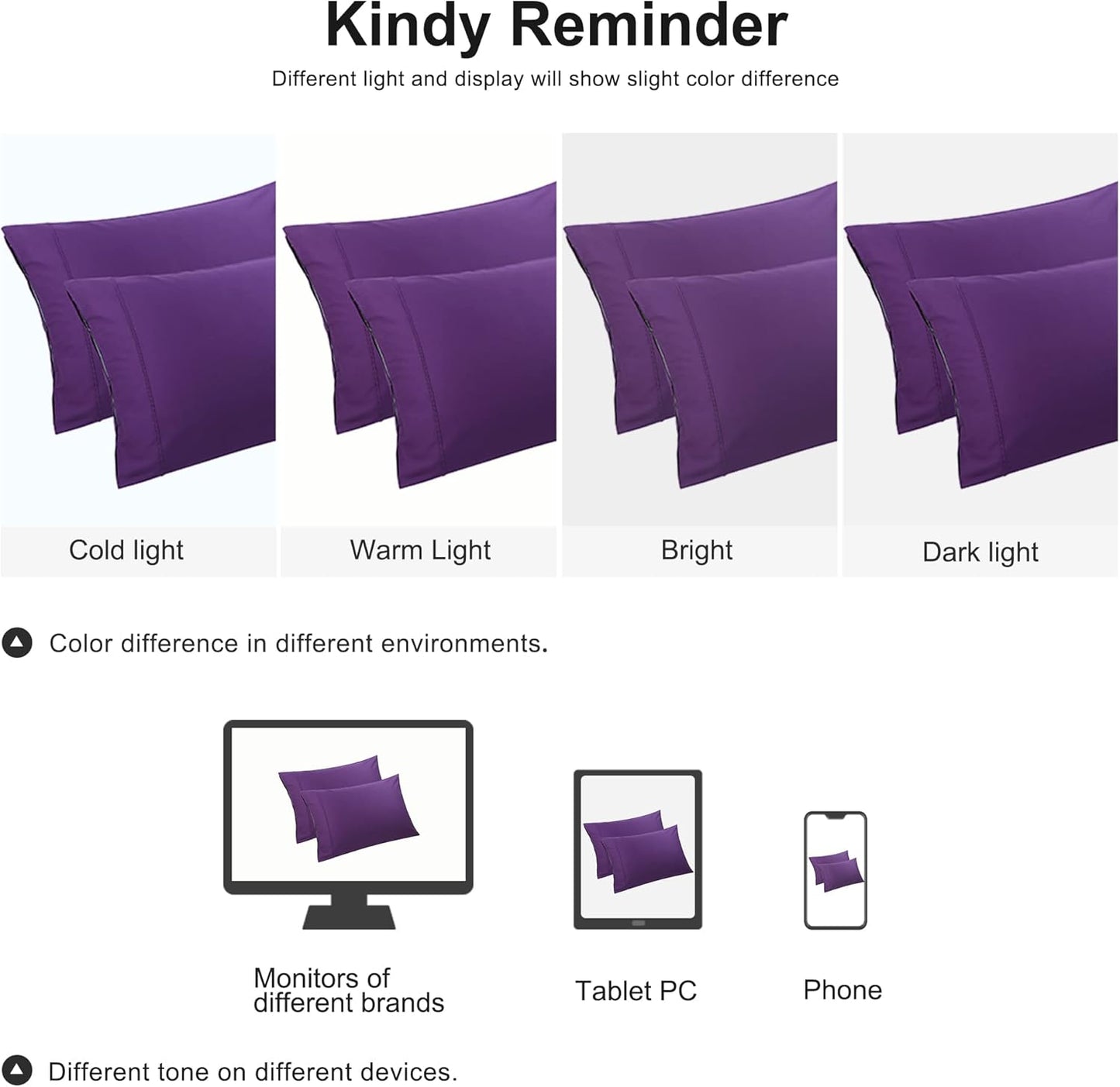 PiccoCasa Grape Pillow Cases - Super Soft 100% Cotton Bed Pillow Covers | Standard Size Set of 2 (20"x26")