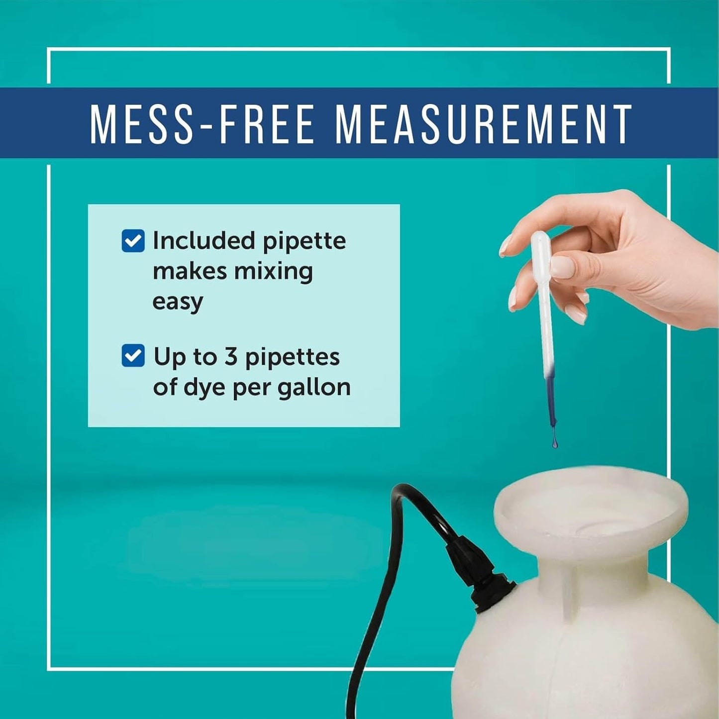 Maplefield Blue Spray Indicator Dye - 8 oz Bottle with Pipette | Lawn Dye for Sprayers
