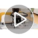HOOBRO Black Foldable Luggage Rack Set of 2 - Metal Suitcase Stand for Travel & Storage