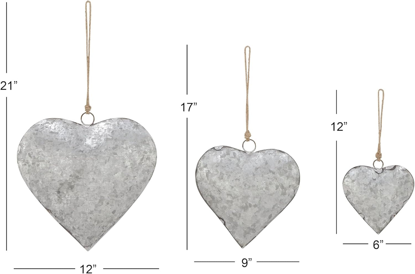 Rustic Metal Cowbell Decorative Bells Set - 12", 17", 21" - Grey Home Accent