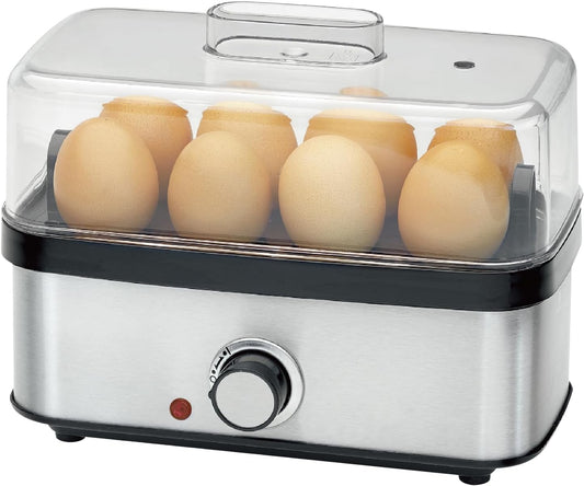 Skiennix Electric Egg Cooker - Rapid 8 Egg Capacity for Hard Boiled, Poached, Scrambled Eggs | Auto Shut Off