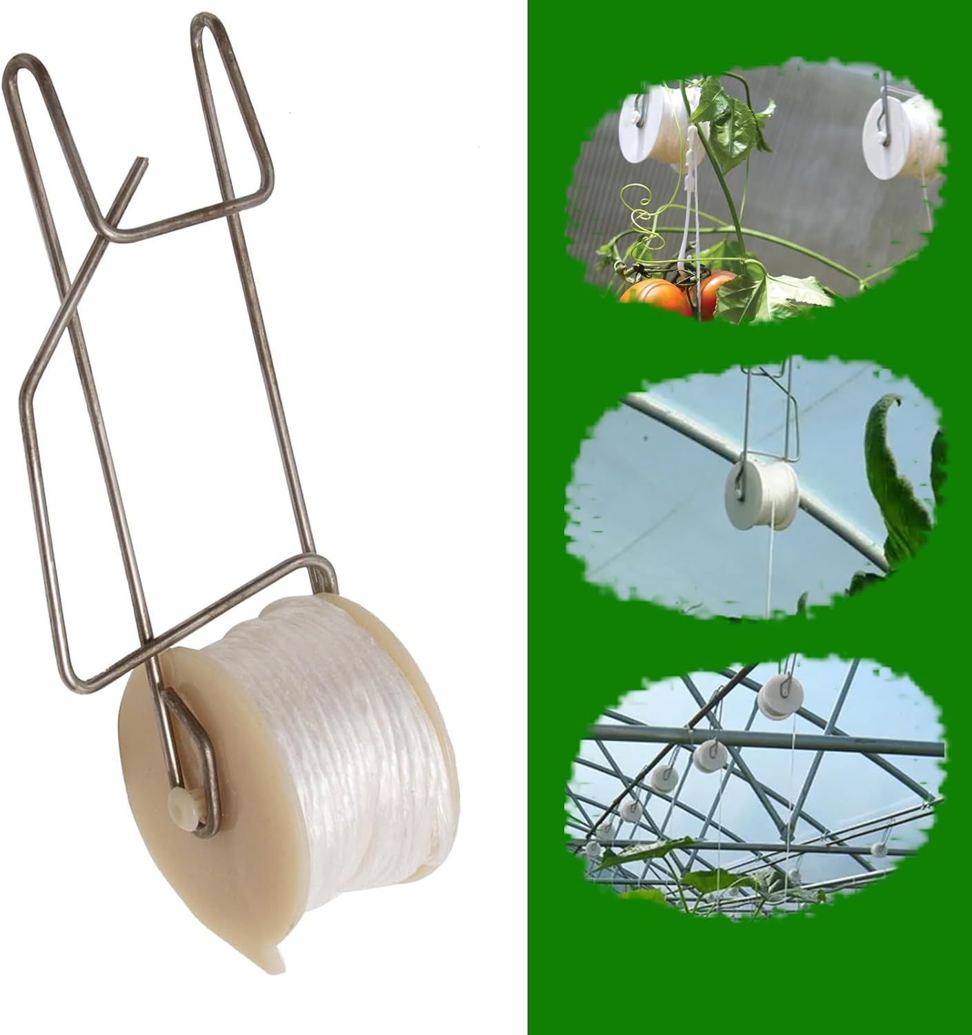 Skiennix Plant Climbing Hooks - 20pcs Tomato Support Hooks for Garden Vines & Flowers