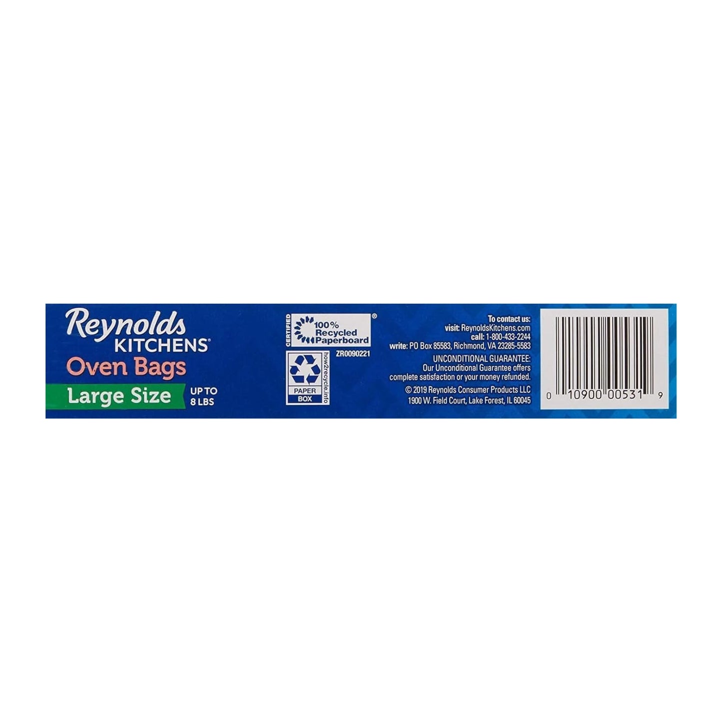 Reynolds Oven Cooking Large Size for Meats & Poultry (up to 8-Pounds) (5 Count, Pack of 4)