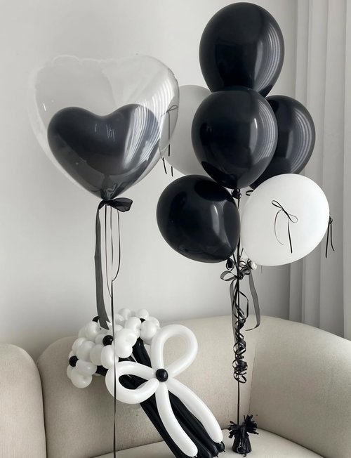 Black Balloons 12 Inch –24pcs Latex Party Balloons for Birthday, Baby Shower, DIY Party Decorations, Perfect for Small Gatherings, Dorms, Budget Events