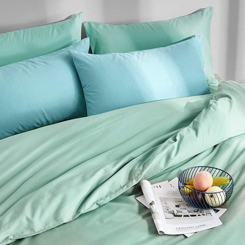 FLXXIE King Pillow Cases - Soft Microfiber Covers with Envelope Closure | Wrinkle & Stain Resistant, 20x36, Sea Green