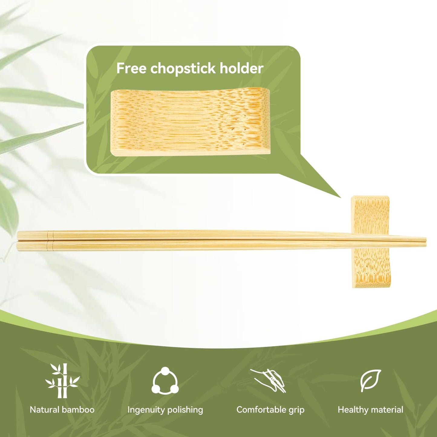 12 Inch X 3 Pairs Chopsticks,Reusable,Extra Long Simplea and Minimalistic Design,More Size Choices 7"/9.5"/12"