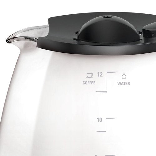 Black+Decker GC3100B TC1200B 12-Cup Replacement Carafe, Black Handle