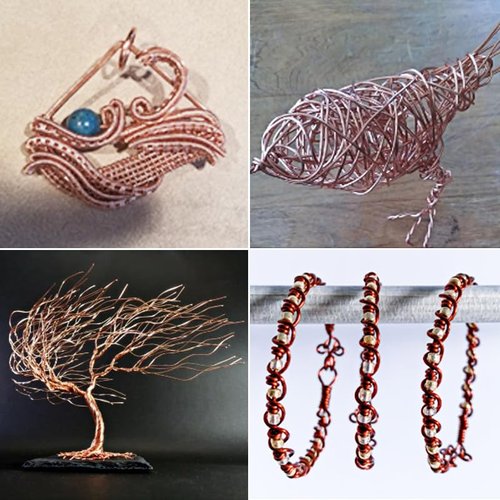 8 Gauge/3.2 mm 6.5 feet 5 oz 99.9% Dead Soft Copper Wire for Electroculture Gardening, Jewelry Making, Beading, Science Projects, DIY Artwork, Pure Bare Copper Wire