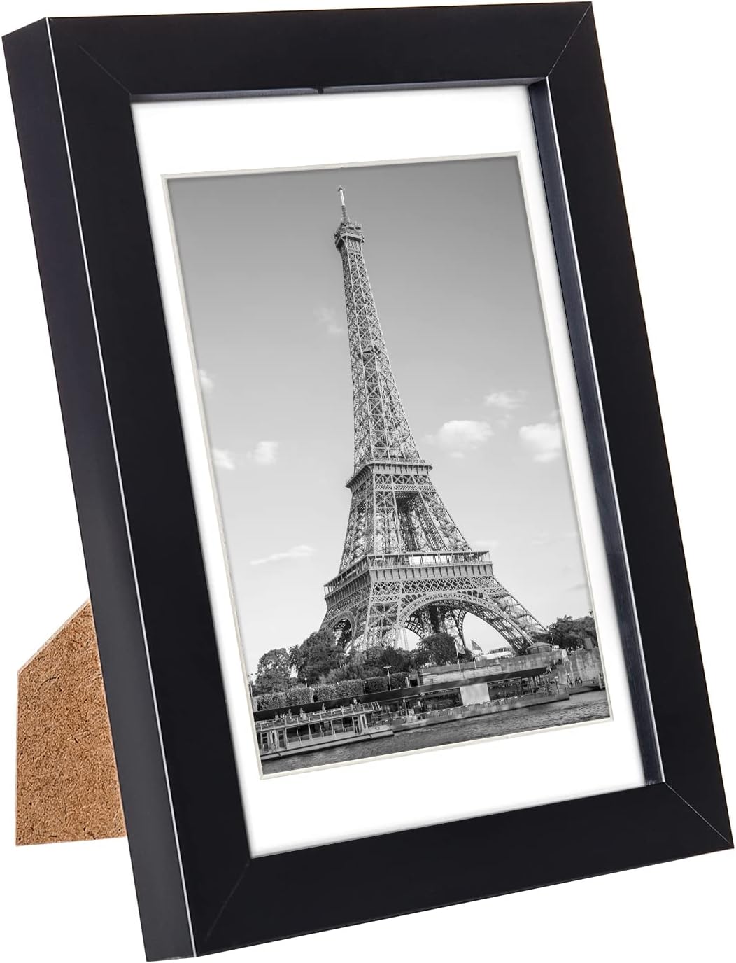 Upsimples 4x6 Picture Frame Set of 10 - Multi-Photo Collage Frames for Wall or Tabletop Display in Black