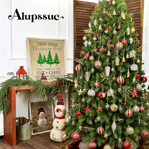 Christmas Decorations Set 103pcs Shatterproof Plastic Ornaments with Gnome Balls for Xmas Tree