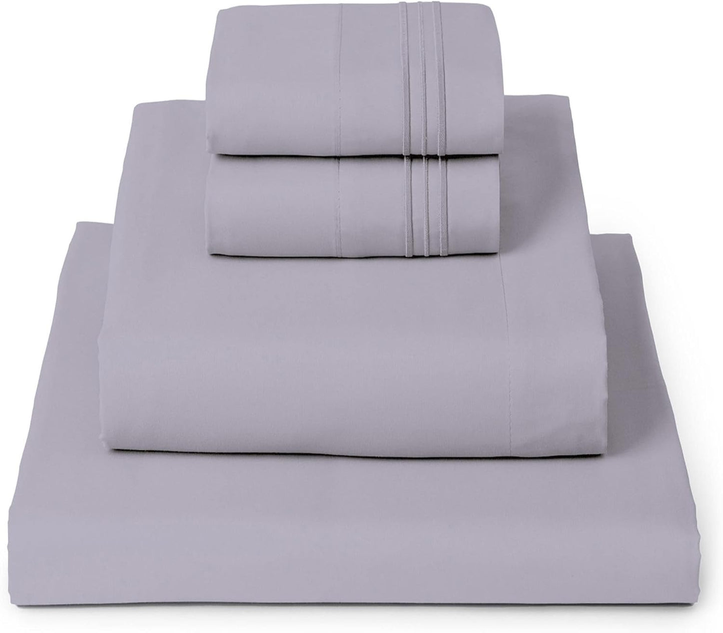 Mellanni Full Sheets Set - 4 PC Hotel Luxury Bedding | Extra Soft, Cooling, Wrinkle-Resistant (Full, Lavender)