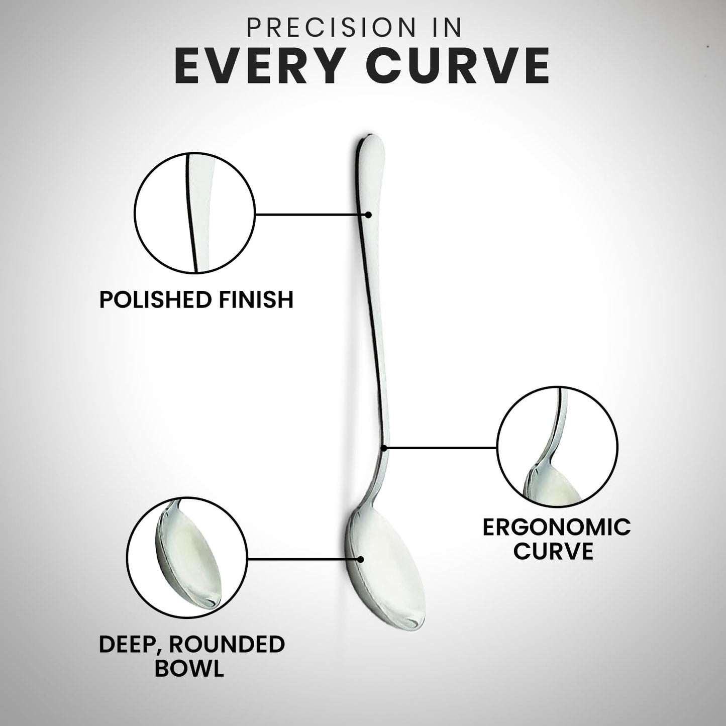 Rattleware Stainless Steel Cupping Spoon Deep Bowl Edition Sleek Professional Design Precision Crafted for Coffee Tasting Durable Ergonomic Handle Perfect for Coffee Cupping Enthusiasts and Baristas
