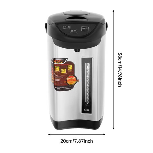 Electric Hot Water Pot Urn, Water Boiler & Warmer 4 Liter, Hot Water Dispenser with 3 Water Dispensing Modes, 750W Hot Water Kettle Instant Heating for Coffee & Tea (black)