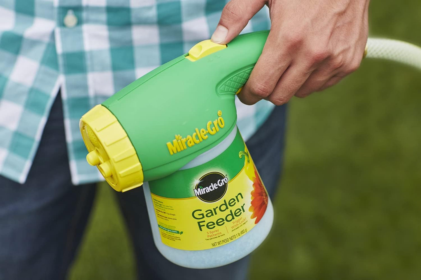 Miracle-Gro Garden Feeder - Water Soluble All-Purpose Plant Food | Hose-End Fertilizer, 1 lb (2-Pack)