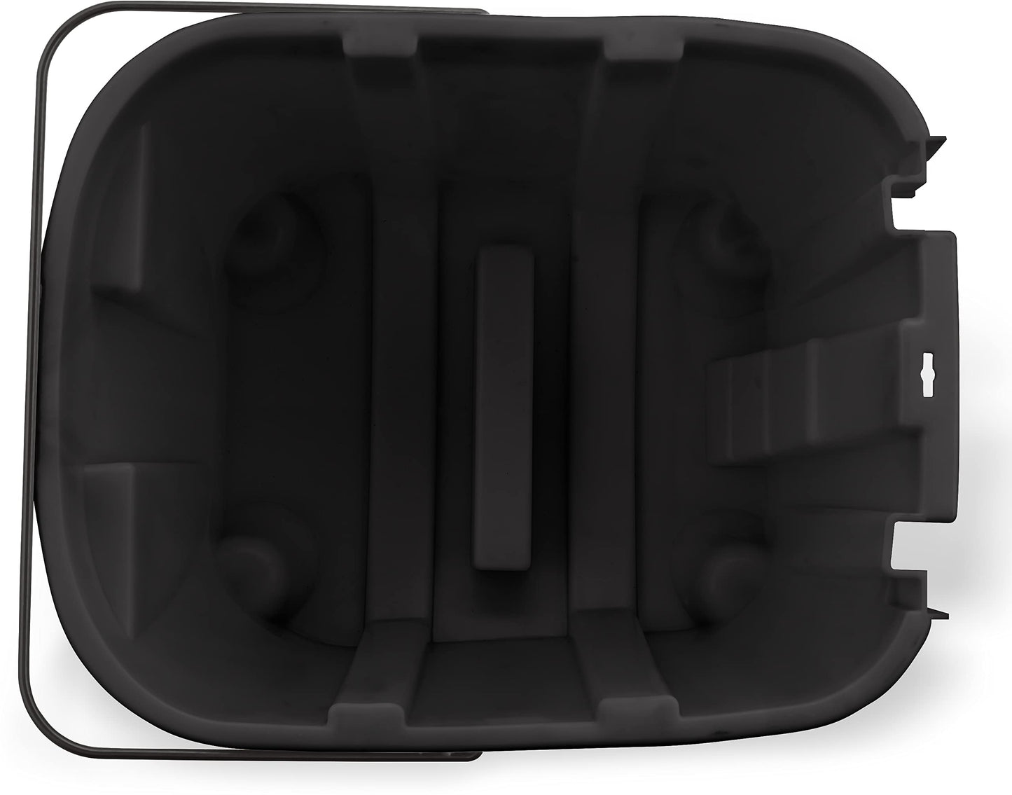 SPARTA 7690403 Omnifit Plastic Mop Bucket For Cleaning, 35 Quarts, Black