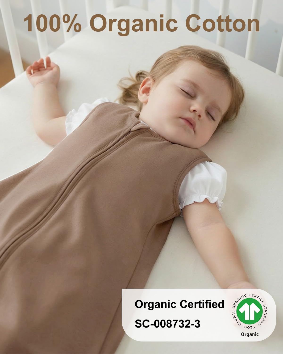 Yoofoss Baby Sleep Sack | 100% Organic Cotton Wearable Blanket for 18-24 Months | 3 Pack, Comfy & Lightweight