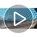 Queen Size Foam Mattress Topper with Egg Crate Support - Cooling Pressure Relief Pad
