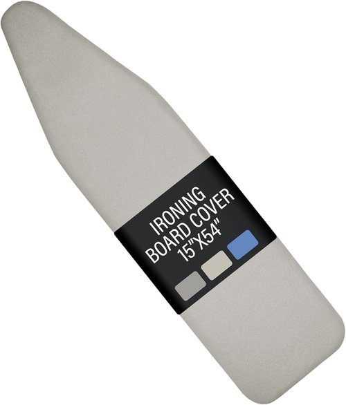 Iwtmm Ironing Board Cover - Heavy-Duty Silicone Coating, Scorch-Resistant Padding | Fits 15 x 54 Inches, Silver