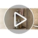 Clear Glass Corner Shower Shelf 2 Pack - No-Drill Mount, Heavy Duty Bathroom Organizer