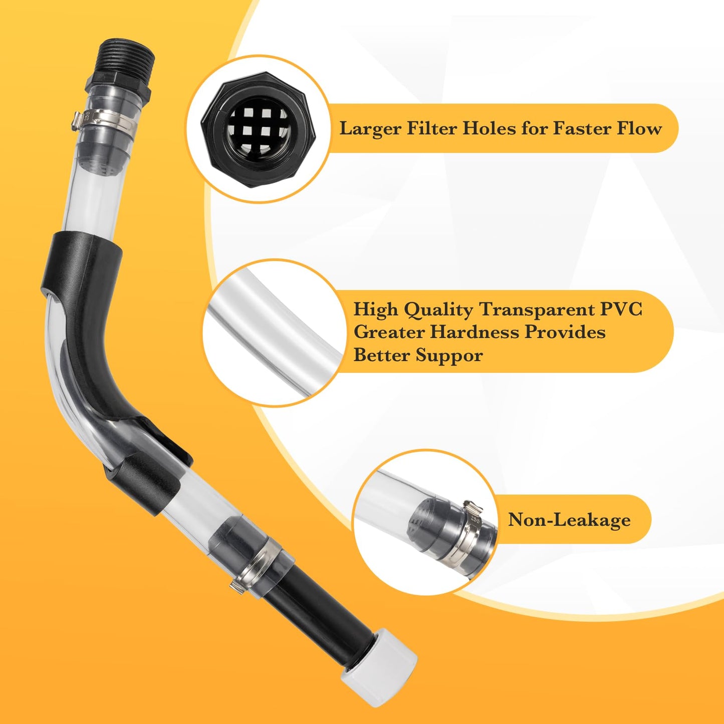Gas Cans Hose Kit, 4 Racing Vp Fuel Jug Hoses with 2 benders and 2 caps, Racing Jugs Hose Quick Fill Spout Replacement, for Gas Cans, Racing Vp Fuel Jug and 5/5.5 Gallon Jugs