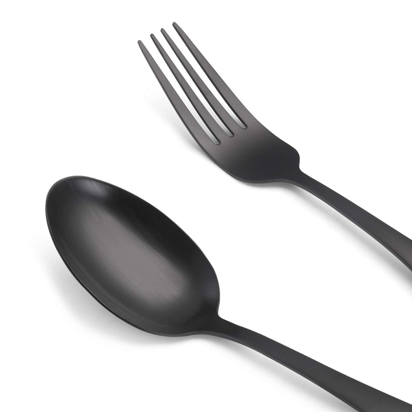 Matte Black Silverware Set, Satin Finish 20-Piece Stainless Steel Flatware set, Tableware Cutlery Set Service for 4, Utensils for Kitchens, Dishwasher Safe