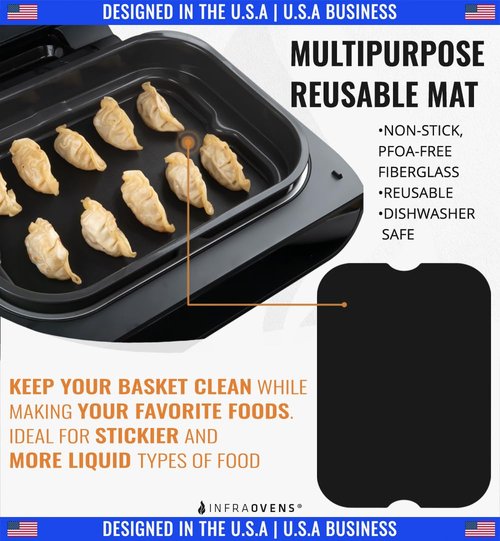 Air Fryer Rack Accessories for Ninja Foodi Smart XL 6-in-1 FG551 and Reusable Liner Accessory for Indoor Grill and Airfryer Cooking, Baking and Dehydrating, Stainless Steel, Paper Liner Replacement