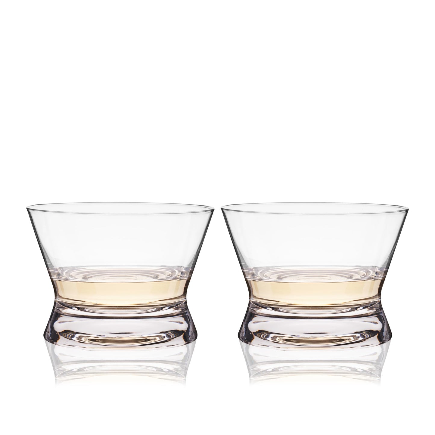 Viski Crystal Tequila Tasting Glasses, Copita Drinking Glasses for Mezcal, Whiskey, Bourbon, or Neat Spirits, Elegant Glassware Set for Home Bar or Cocktail Party, 6 oz, Set of 2