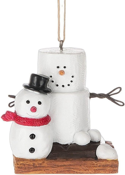 S'Mores Snowman Christmas Tree Ornament - Midwest-CBK Original Holiday Decor