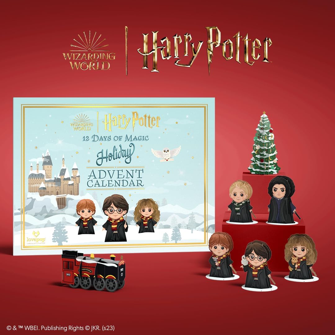 Lovepop Harry Potter™ Advent Calendar - 12 Days of Magic Countdown Gift for Kids | 2023 Holiday Edition