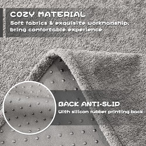 MYSKY HOME 91x134 Inch Grey Couch Cover for Dogs, Non-Slip Sofa Slipcover