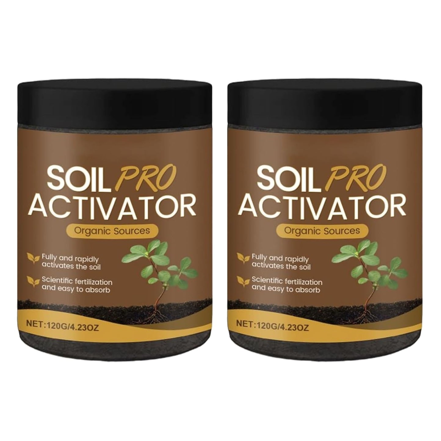 Nauticos Soil Activator - Organic Water-Soluble Formula for Optimal Nutrient Uptake | 2-Pack for Enhanced Plant Growth