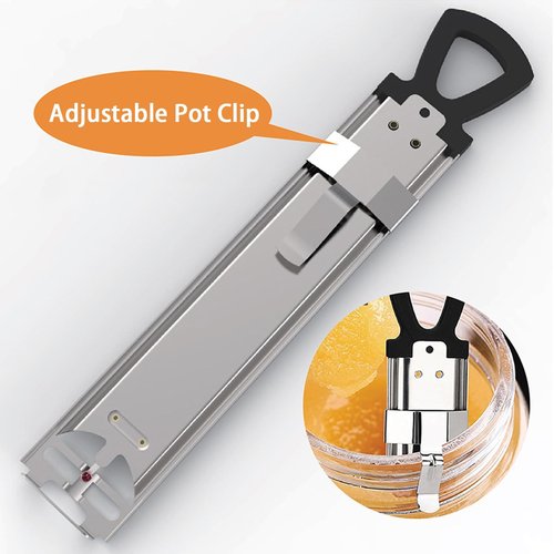 Candy Thermometer with Pot Clip, Deep Fry Oil Food Cooking Kitchen Stainless Steel Thermometer for Jam, Syrup, Jelly, and Deep Fry, Instant Read Candy Thermometer for Candy Making
